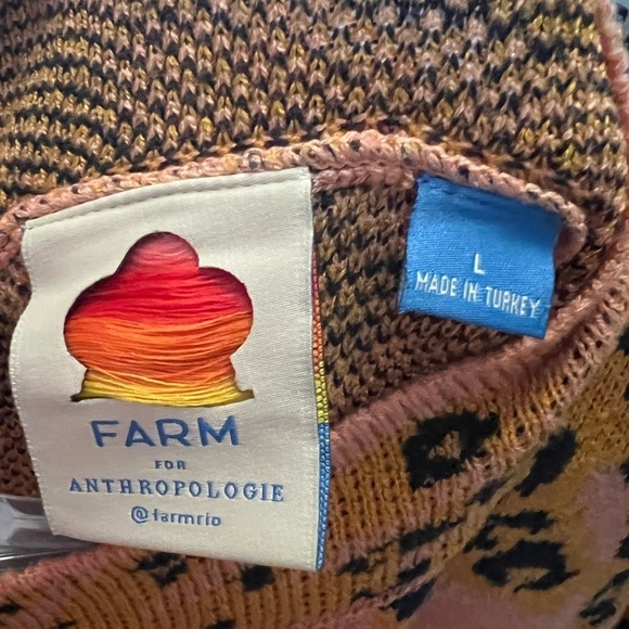 Anthropologie Farm Rio Palms Sweater Mini Dress - Picture 9 of 12